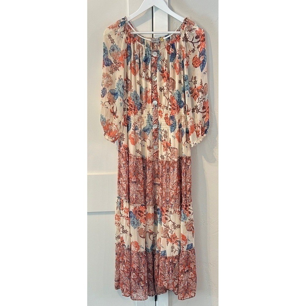 Figueroa & Flower Anthropologie
Floral Bohemian Smocked Maxi Dress 1X